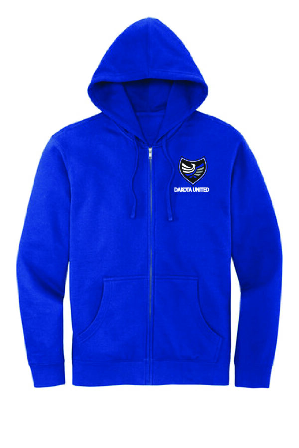 Full Zip Hooded Sweatshirt with Embroidered Logo