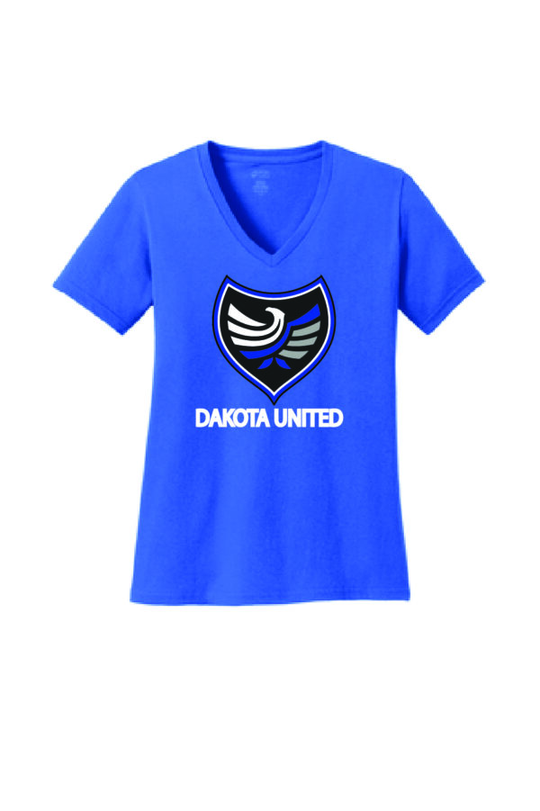 Women's V-Neck with Screened Logo