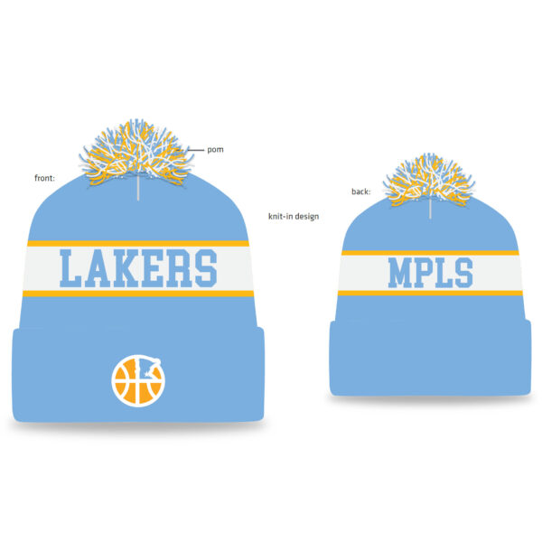 Pom Pom hat with Embroidered logo